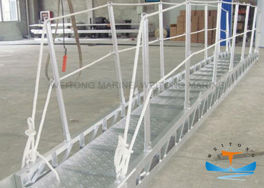 Çin Güvenlik Ağı ile Gangway Deniz Tekne Merdivenleri Eloksallı Yüzey JIS Standardı Fabrika